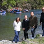 Les autoritats amb les barques de ràfting