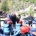 Les autoritats amb les barques de ràfting